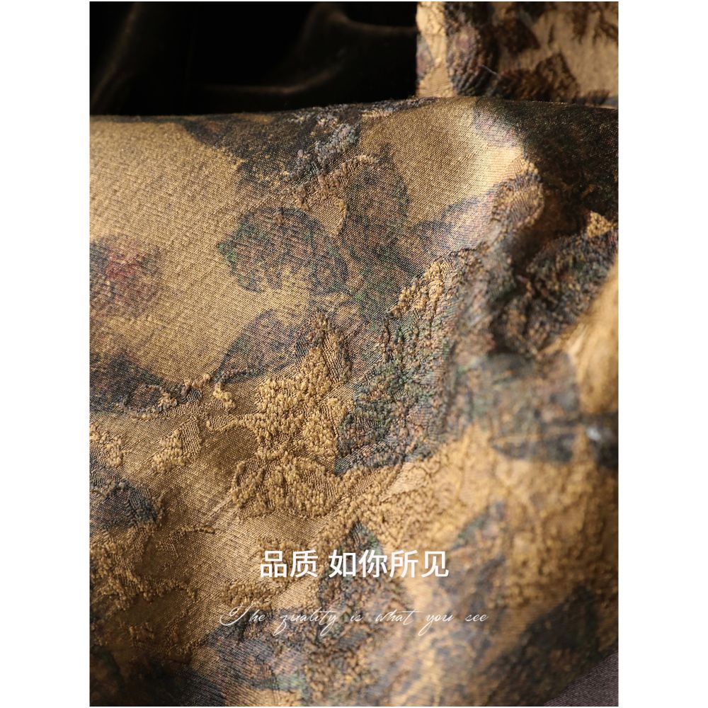 Pre sale COCOBELLA New Chinese Jacquard Satin Coat Women s Chic Dan Qing Silk Velvet National Style Top SC3203 image 5