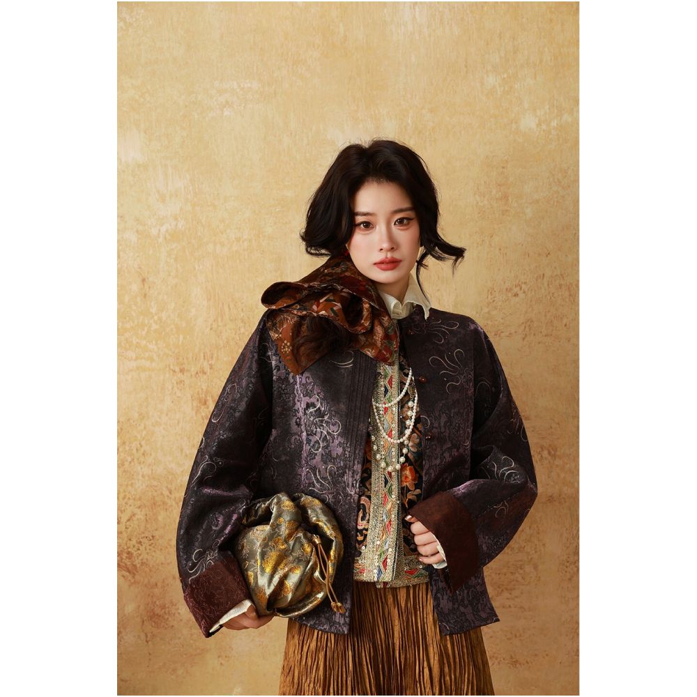 ASAYA5107 – Imperial Bloom Brocade Jacket 🌸👑