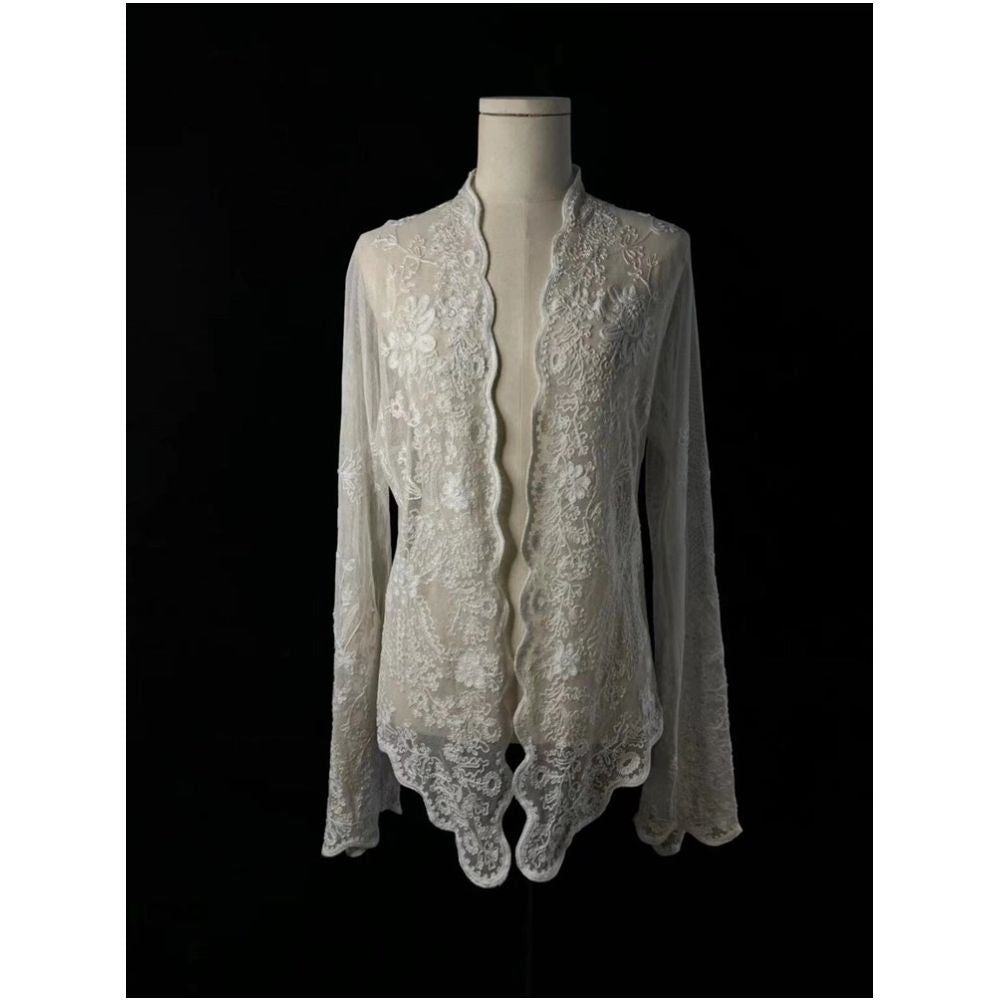 ASAYA5125 – Noir Lace Reverie Blouse 🖤🕊️