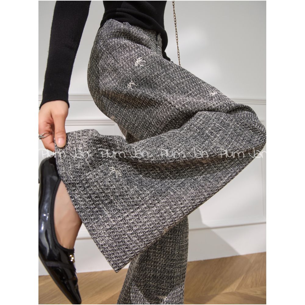 Plum Jan Loose fitting relaxed style dark gray wide leg pants new autumn winter 2025 style this year s hottest trend image 7