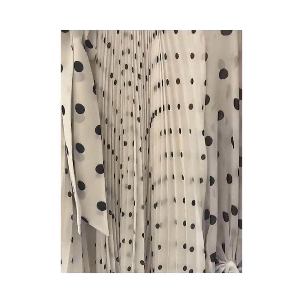 Retro versatile chic chic top gentle style age reduction 2025 autumn new style fashionable polka dot Western style chiffon shirt image 4