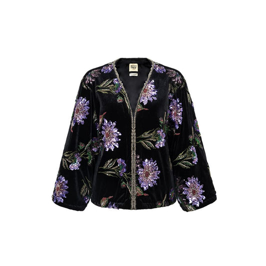 ASAYA5177 – Midnight Bloom Velvet Jacket 🌌💜
