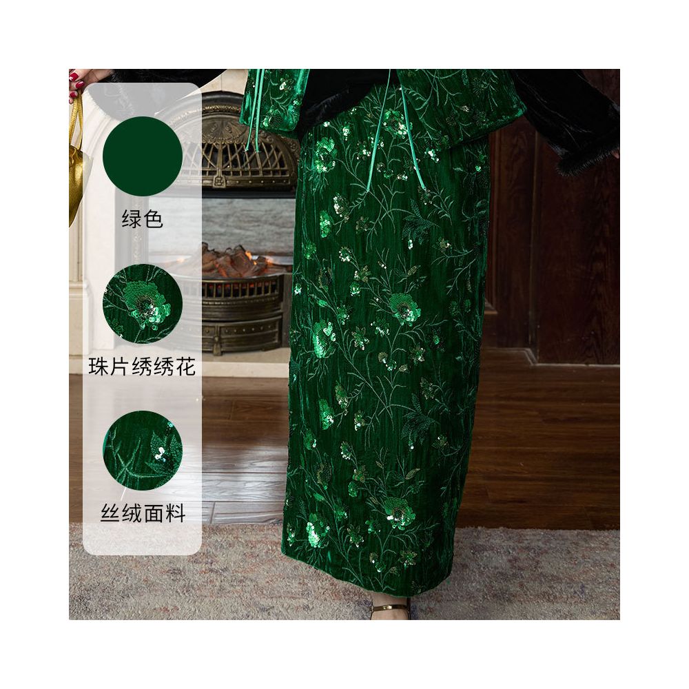 HSSNFZ New Chinese Style Velvet Vest Spring 2025 New Arrival Heavy Embroidery High End Feel Versatile image 6