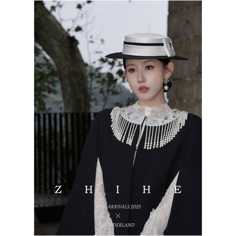 Wuyan Yihe Moyuan Yaji Heavy Industry Sheep Wool Particle Velvet Embroidered Cloak Coat jumpsuit image 2