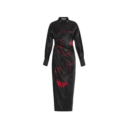 ASAYA5206 – Noir Ember Art Dress 🖤🔥