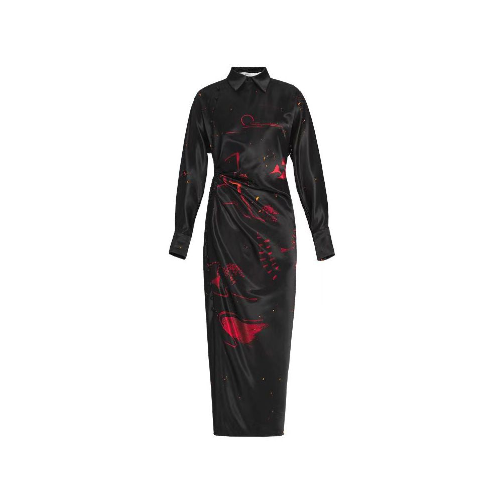 ZCY 2025 Winter New Oblique Front Flower Draft Dress image 7