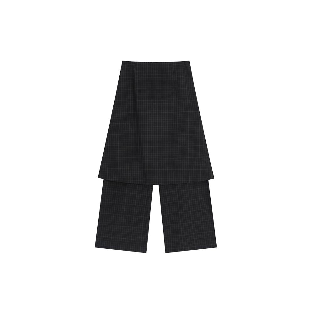 The Middle Notebook plaid Scarf Shirt plaid Pants Skirt Women s Set 2025 Autumn New Product image 8