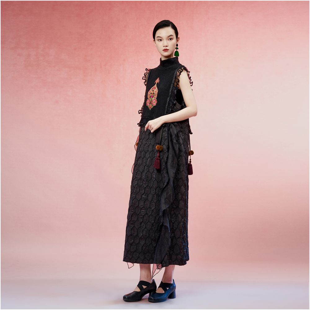 Jiqiu Guer New Chinese Style Vest High End Spring and Autumn Vest with Embroidered Tassels Ethnic Style Fashionable Resort Women image 2