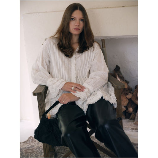 ASAYA5252 – Parisienne Ruffle Blouse 🤍🇫🇷