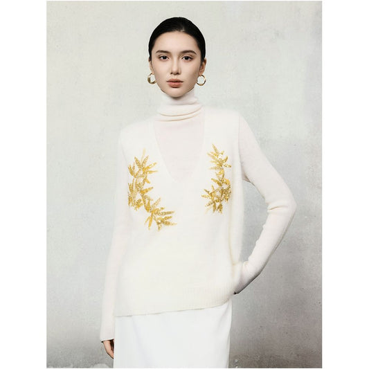 ASAYA5257 – Golden Bamboo Wool Vest ✨🎋