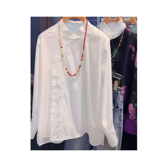 ASAYA5259 – Whisper Jade Embroidered Blouse 🤍🌿