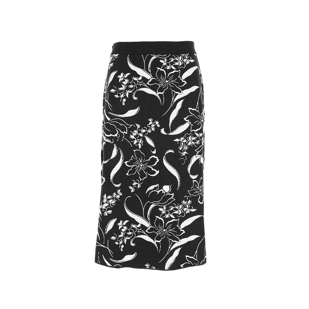 Yu Shuxin s same flower and tree deep knitted half skirt Chinese style jacquard A line skirt new Chinese style elastic waist half skirt image 9