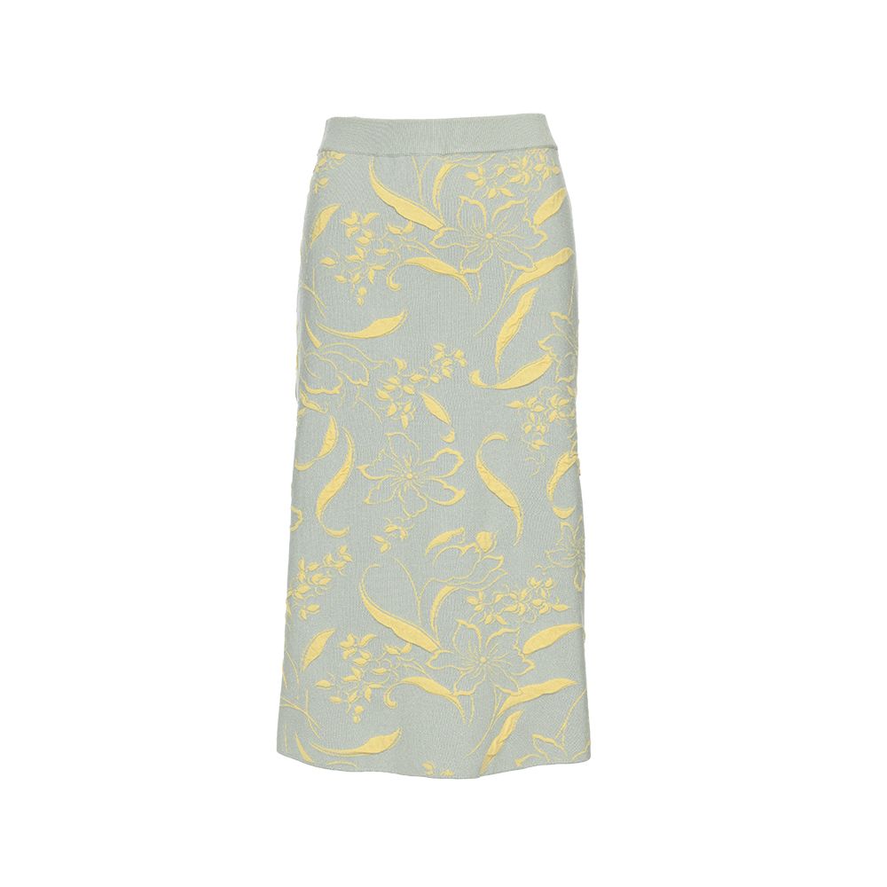 ASAYA5273 – Bloom Élite Jacquard Skirt 🌼✨
