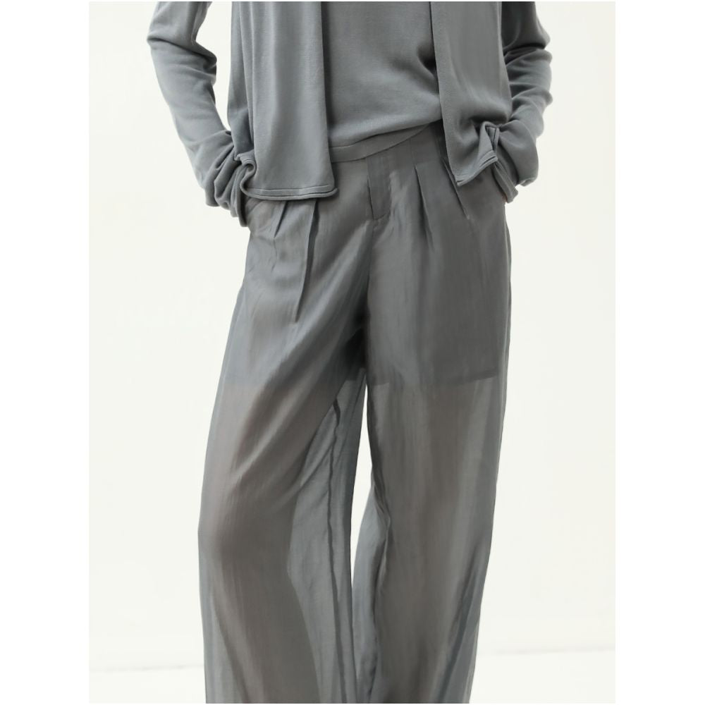 3 pieces 50 off COCOBELLA silk textured Lyocell pleated trousers for women straight leg wide leg pants PA7022 image 1