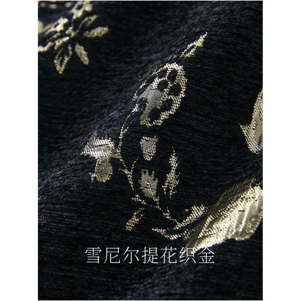 Three color gilded floating dream 2025 autumn and winter new style new Chinese vest jacquard sleeveless cotton jacket top for women image 4