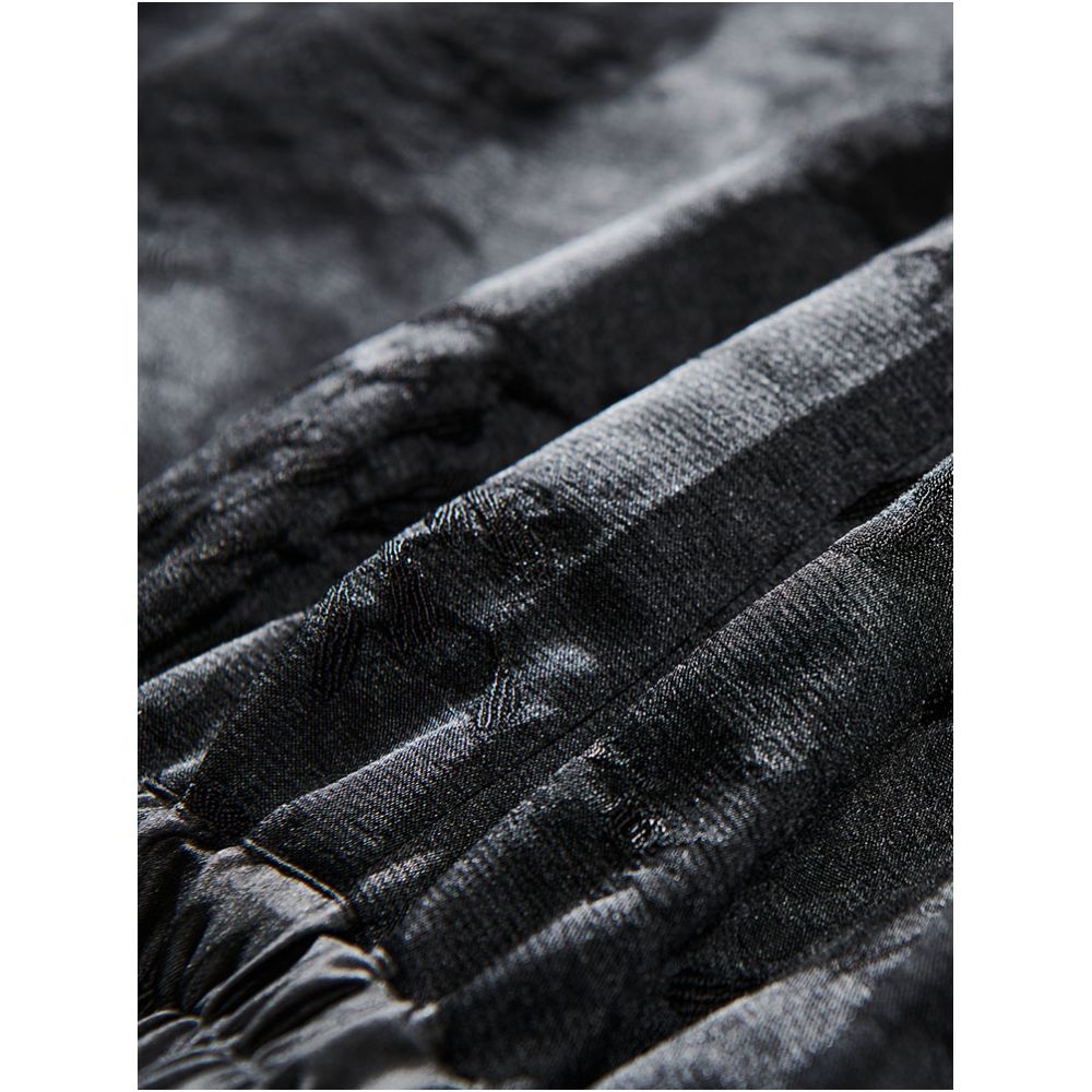 Contour Retro Fireworks Wide Leg Pants Black Ethnic Style Casual Pants Show Thin and High Versatile Concealing Meat Original Design Women s Pants image 2