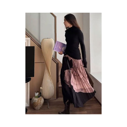 ASAYA5322 – Avant Pleats Art Skirt 🎨🖤