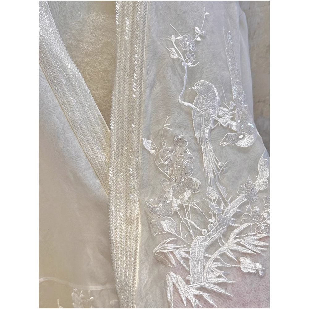 2024 Autumn New Chinese Zen Style Chinese Style Clear and Cold Advanced and Cold Han Elements White Fairy Style Top for Women image 2