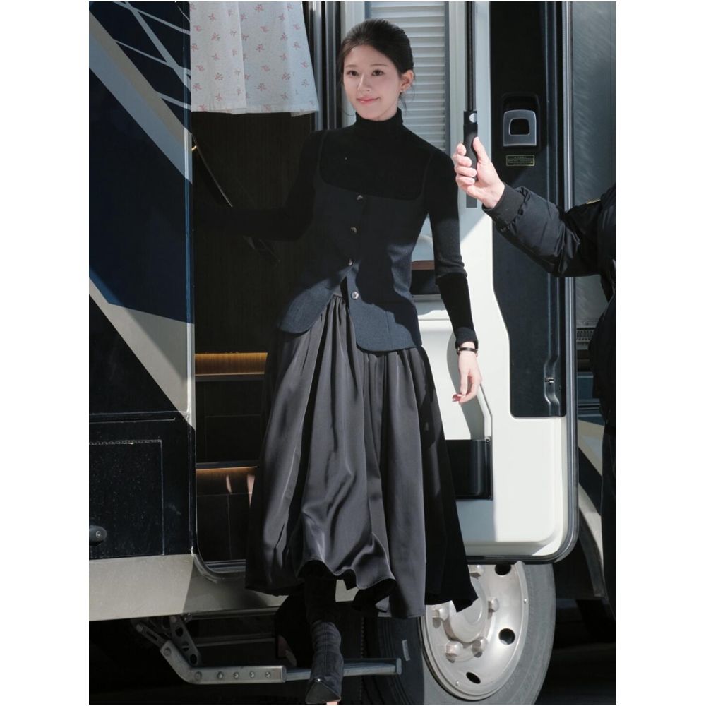 ASAYA5335 – Noir Layered Grace Set 🖤✨