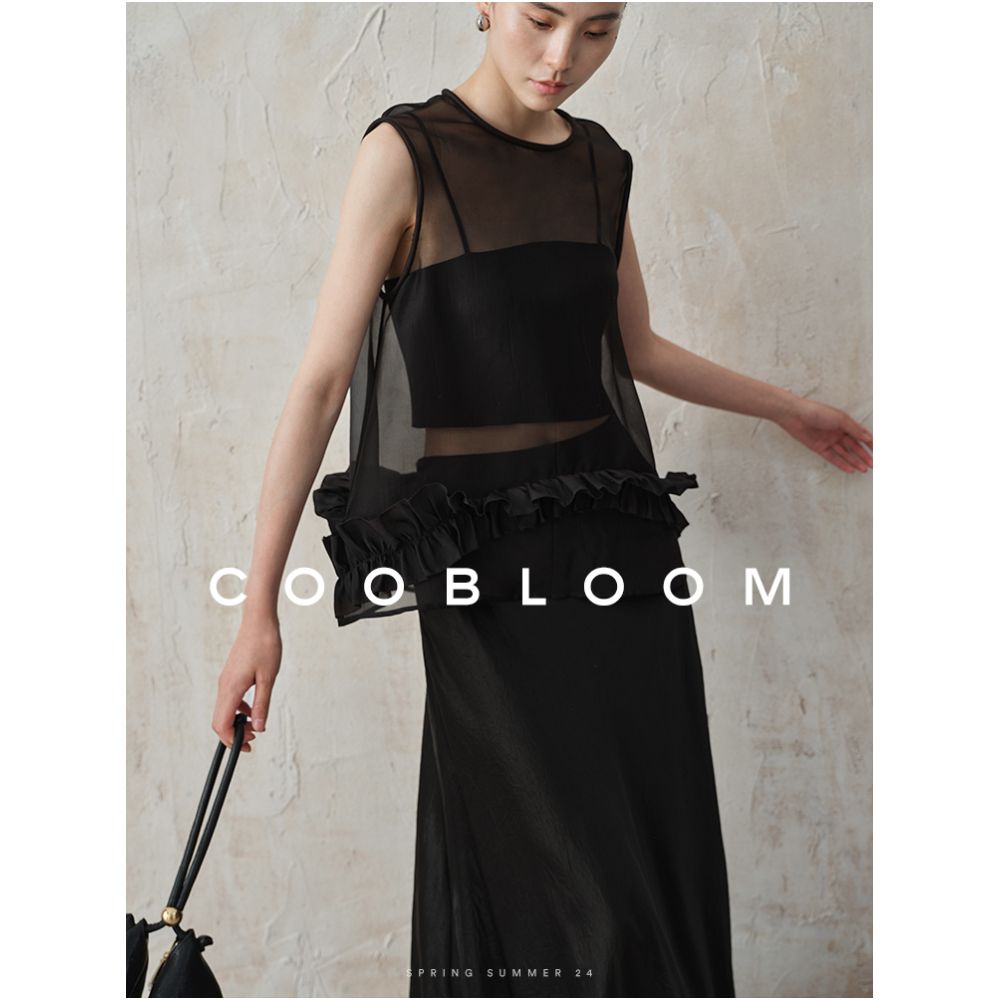 COOBLOOM Vest Women s Summer Outerwear Thin Style Old Money Style Unique Bottom Lace Design Top image 0