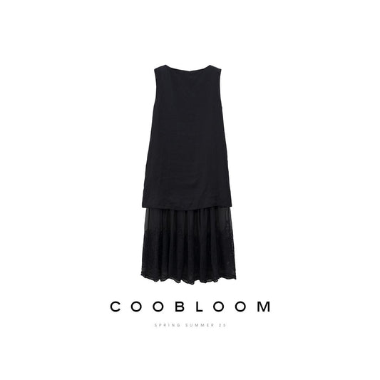 ASAYA5342 – Ethereal Lace-Layered Dress 🤍✨