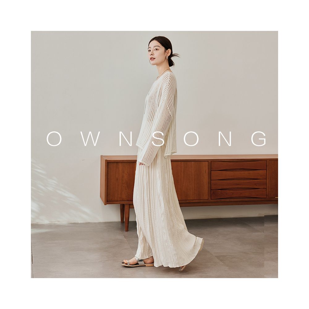 ASAYA5369 – Textured Cloudflow Maxi Skirt ☁️✨