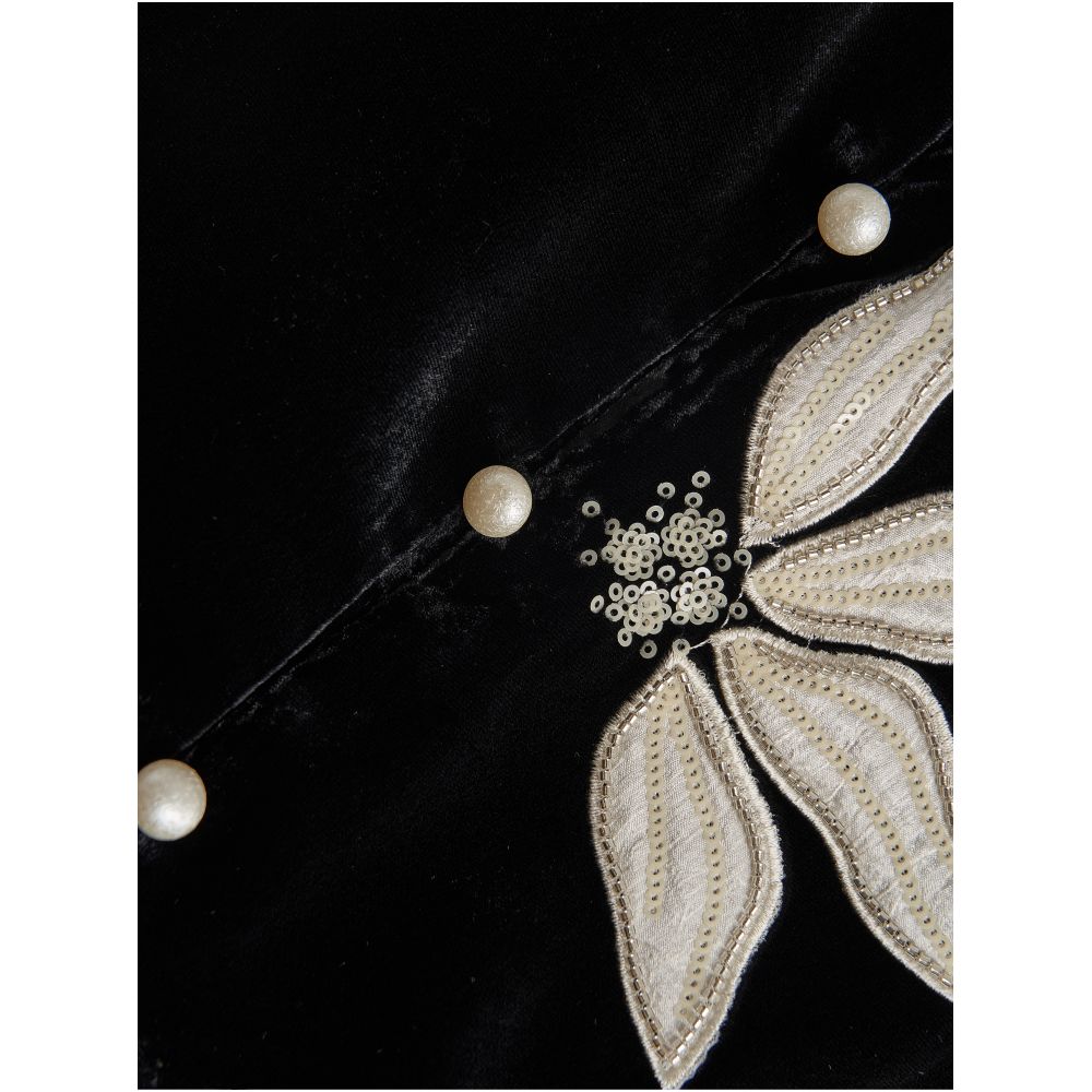 Fashionable temperament embroidery nail bead lace lace organza splicing vest half body set for women 2025 autumn new item image 4