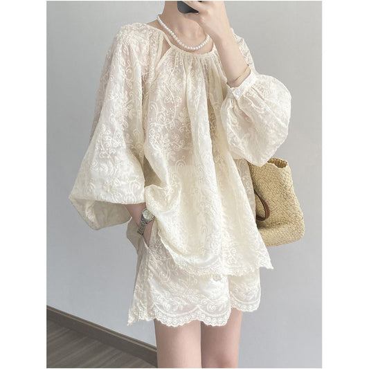 ASAYA5399 – Blooming Lace Breeze Set 🤍✨