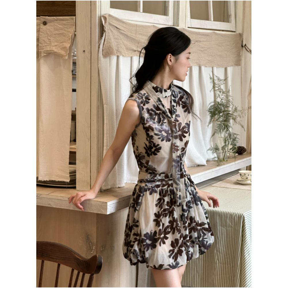 Ti Ti Mo Yun Original Rotten Fleece New Chinese Style Improved Set Chinese Style Two Piece Set Niche Half Skirt image 3