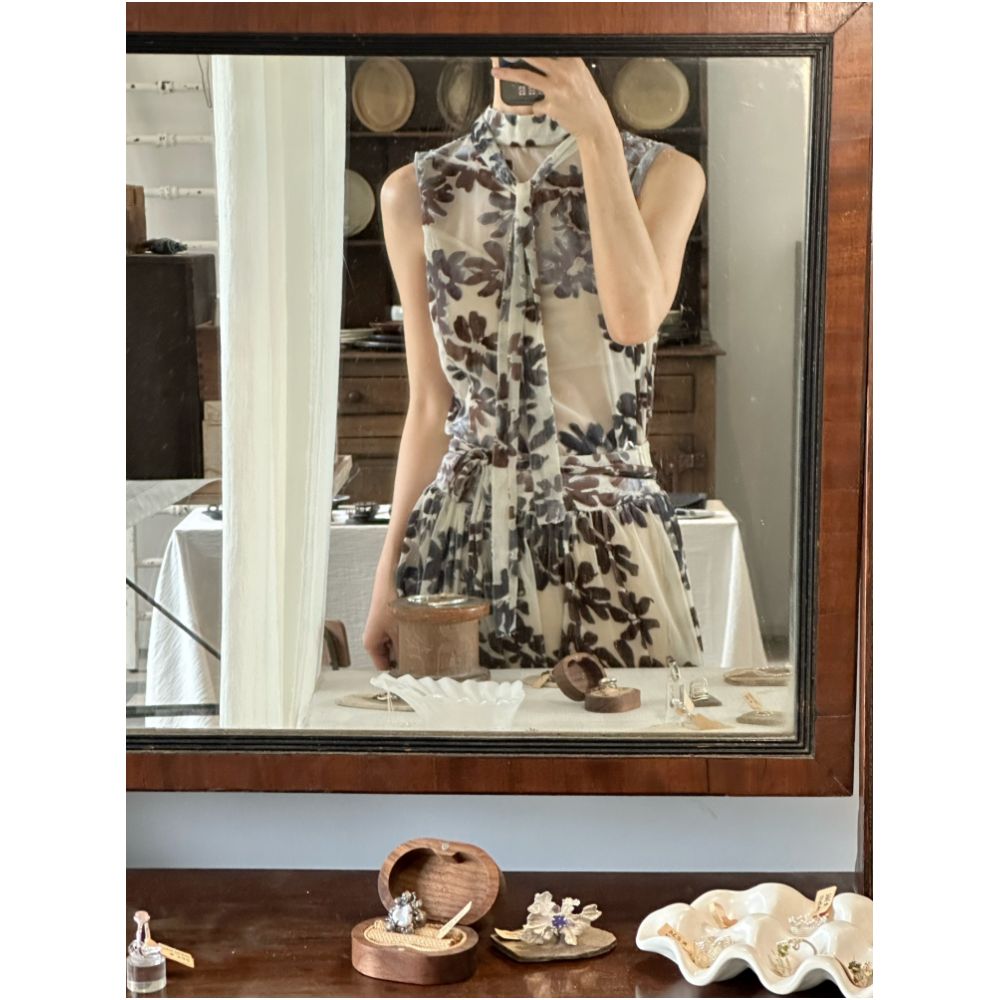 Ti Ti Mo Yun Original Rotten Fleece New Chinese Style Improved Set Chinese Style Two Piece Set Niche Half Skirt image 4