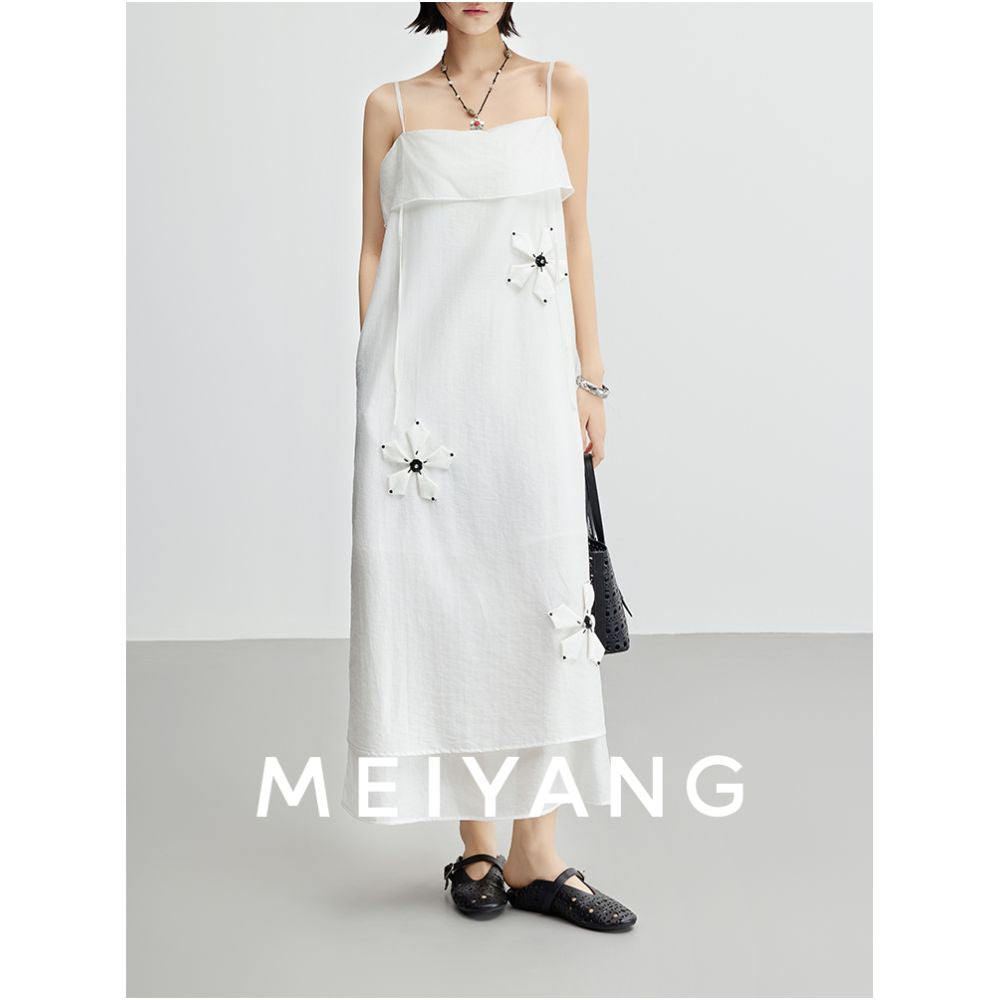 Meiyang s five petal flower dress in stock Lyocell Tencel strapless camisole dress Friday image 0
