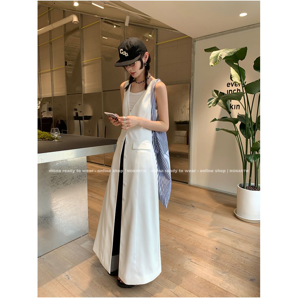 ASAYA5442 – Artisanal Minimal Sleeveless Dress 🎨✨