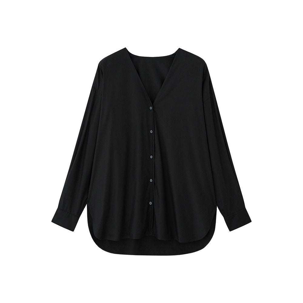 ASAYA5463 – Modern Soft Cotton Shirt 🤍🖤