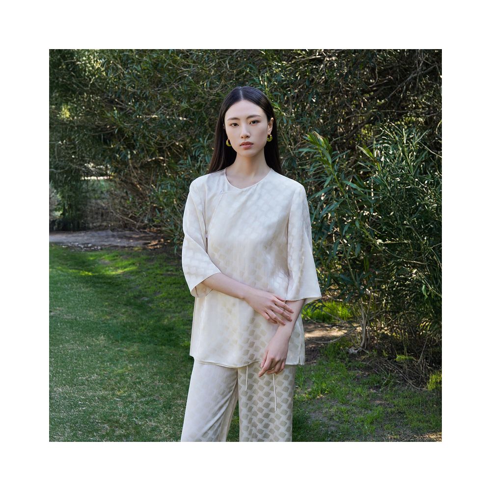 ASAYA5477 – Ethereal Acetate Jacquard Set 🤍🌿