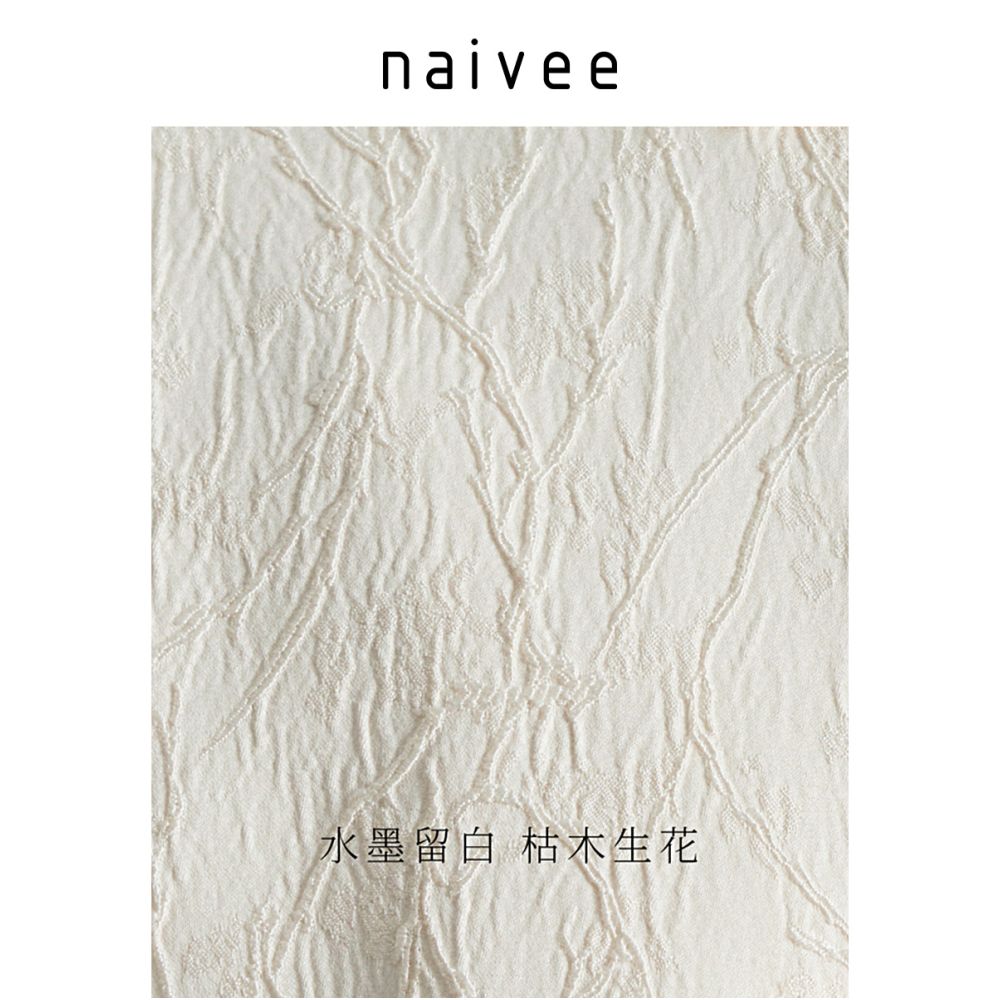 Navi New Chinese style women s clothing autumn jacquard loose long sleeved shirt top women s early autumn fashion outfit image 3