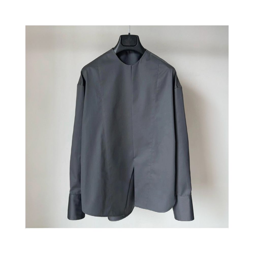 Explosion The outfit is absolutely stunning New Chinese style unique and beautiful gray round neck long sleeved shirt for women image 0