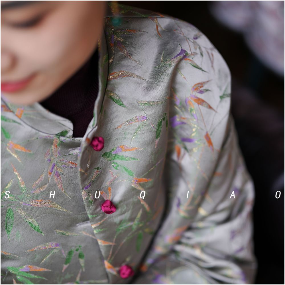 Shu Qiao Whale Spring and Autumn Leisure Original Chinese Style Improved Temperament Slimming New Chinese Coat Advanced Retro Top image 2