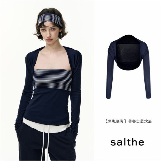 ASAYA5506 – Midnight Stripe Elegance Set 🌙🖤