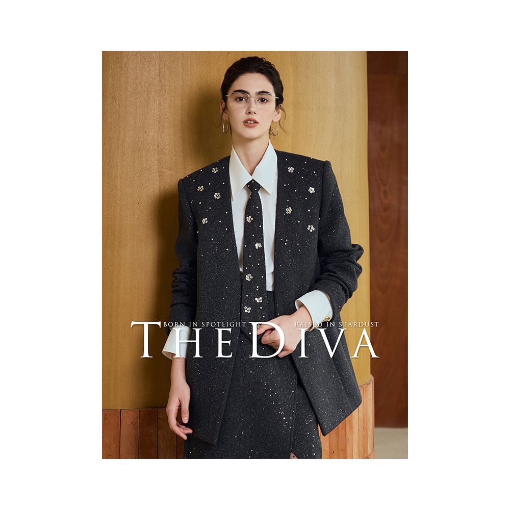 ASAYA5510 – Stardust Tailored Power Set ✨🖤