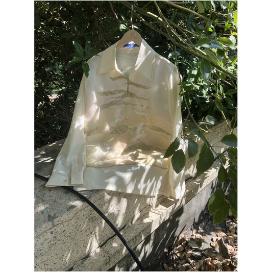 ASAYAHomme1515 – Serene Crane Silk-Linen Set 🕊️✨