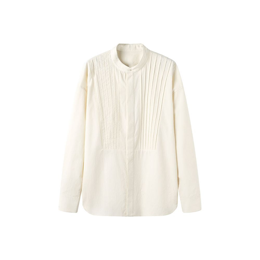 ASAYAHomme1517 – Midnight Pleated Tux Shirt 🌑✨