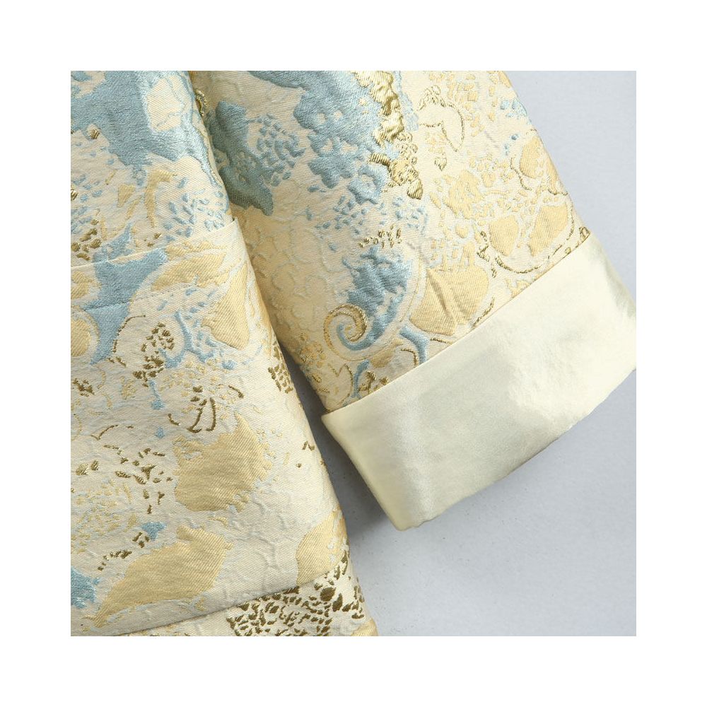 New Spring Chinese Style Men s Retro Chinese Style Modified Panbuckle 3D Jacquard Coat Men s China Chic image 2