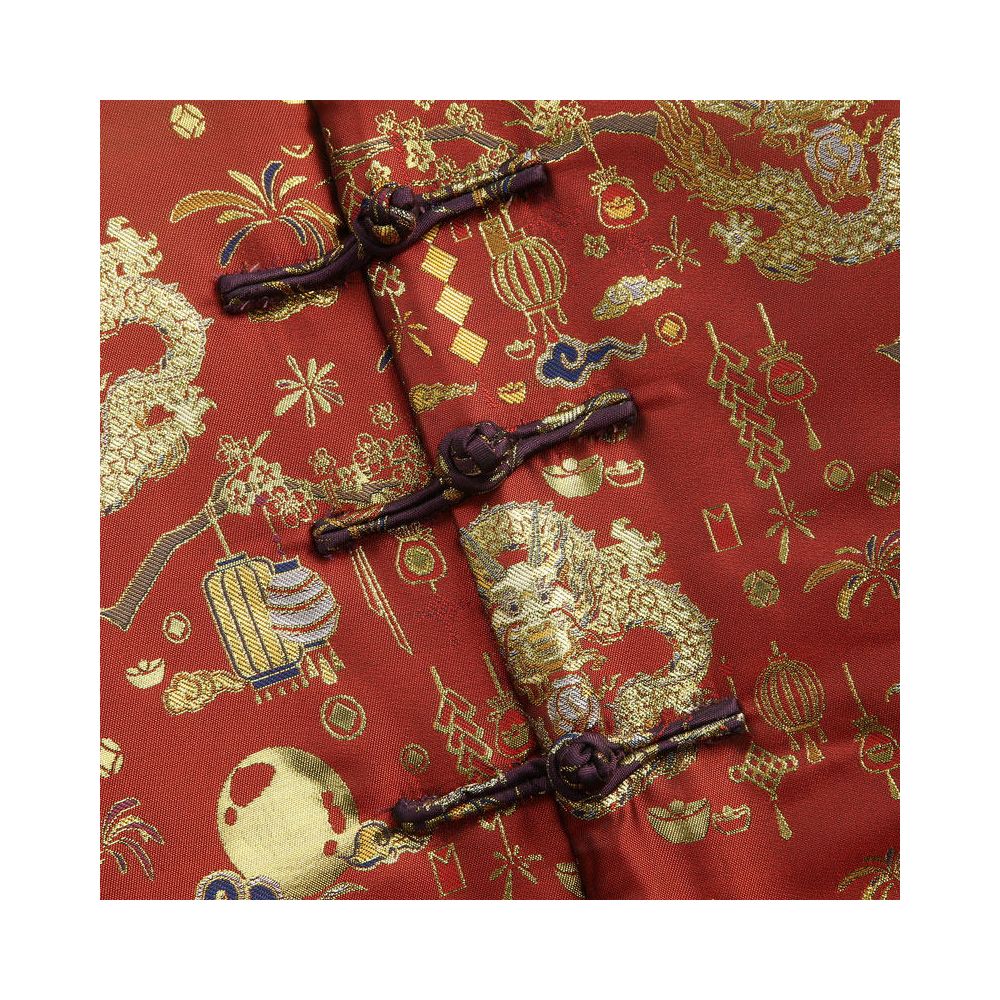 Winter Tang style men s Chinese style improved retro standing collar collar buttoned cotton jacket hot pressed golden dragon pattern printed cotton jacket men s cotton jacket image 1