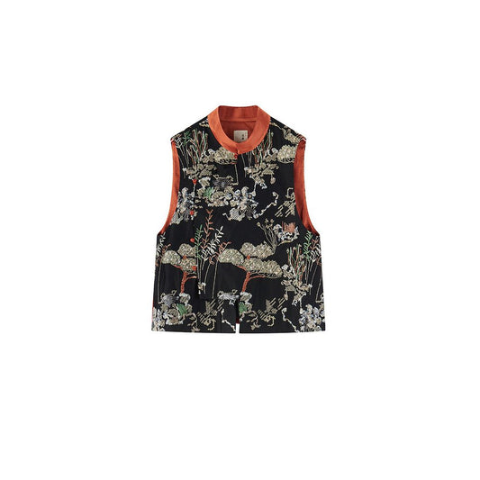 ASAYA5562 – Midnight Heritage Vest ✨🧵