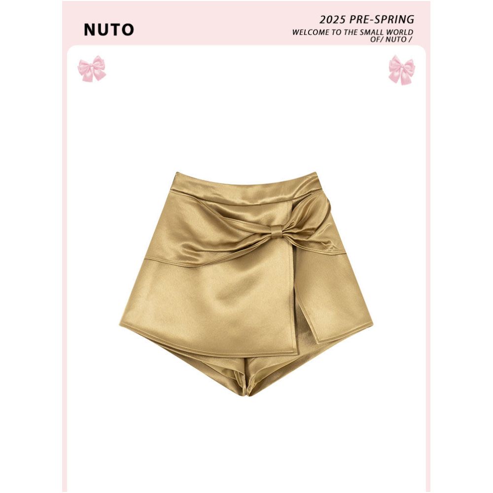 NUTO in stock new Chinese style embroidered vinegar jacket with bow design pants skirt light luxury two piece set for women image 2