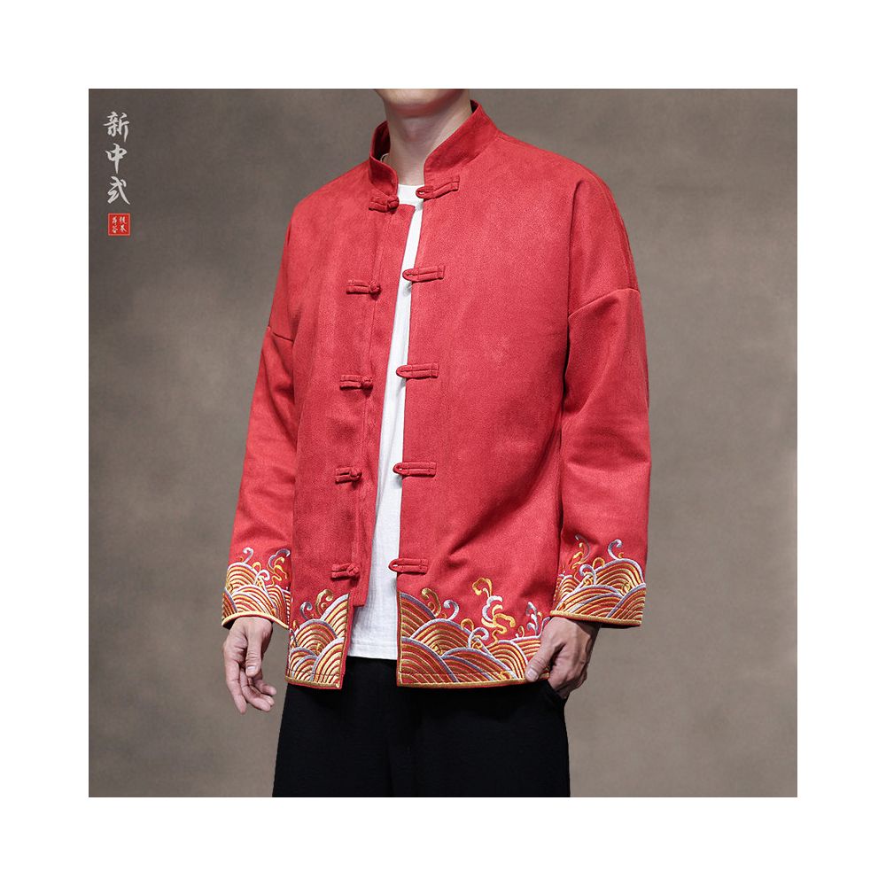ASAYAHomme1566 – Vintage Crane Zen Jacket 🎋🕊️