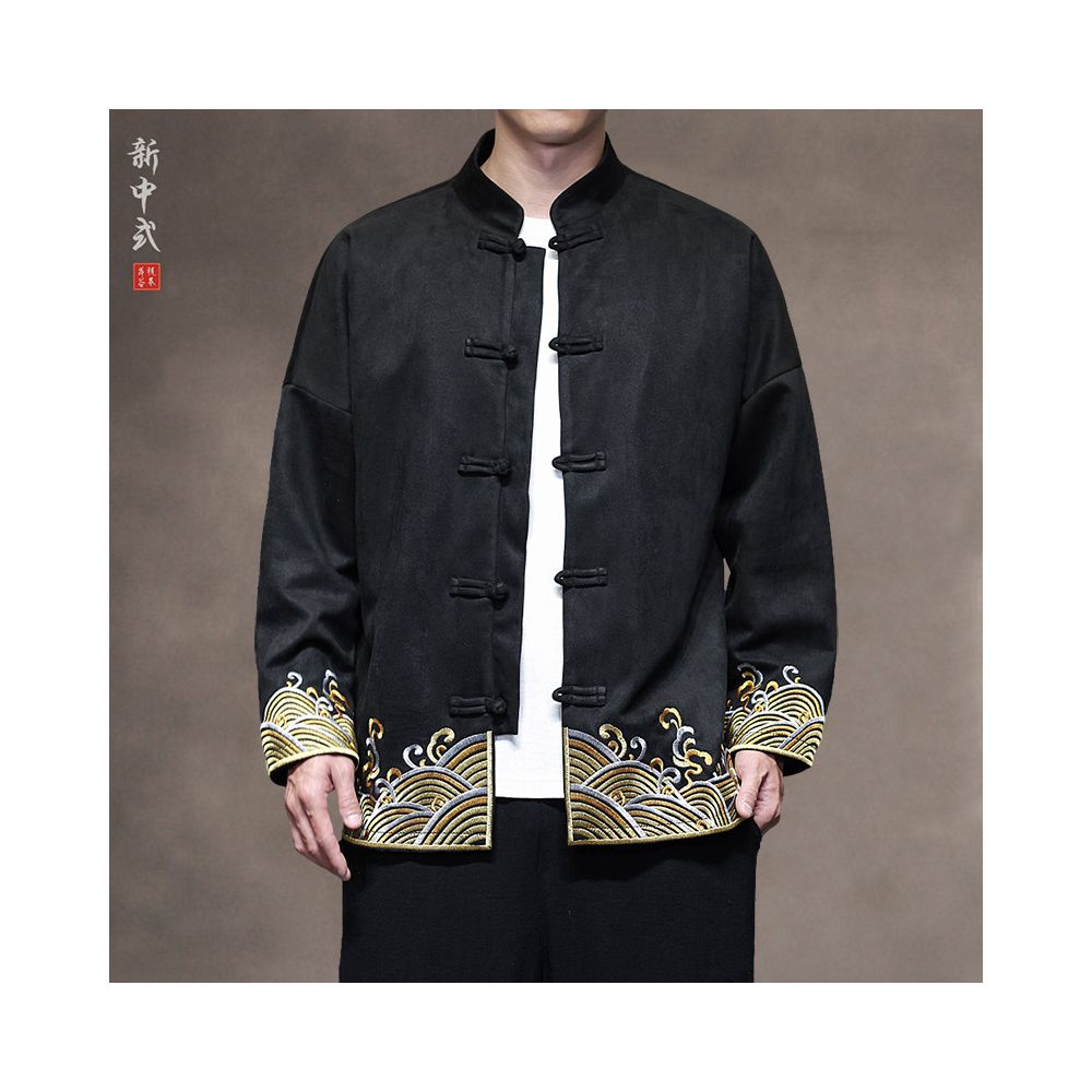 ASAYAHomme1566 – Vintage Crane Zen Jacket 🎋🕊️