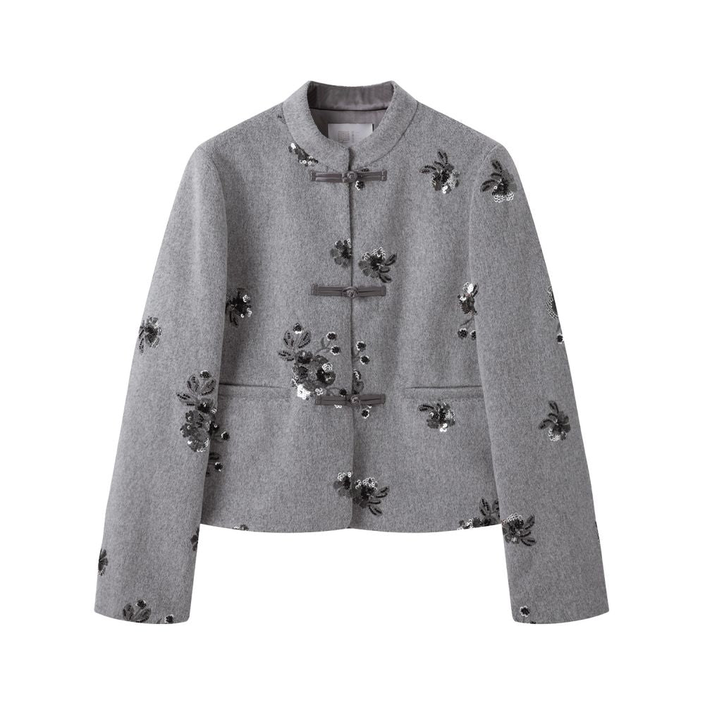 ASAYA5638 – Moon Mist Beaded Wool Jacket 🌫️✨