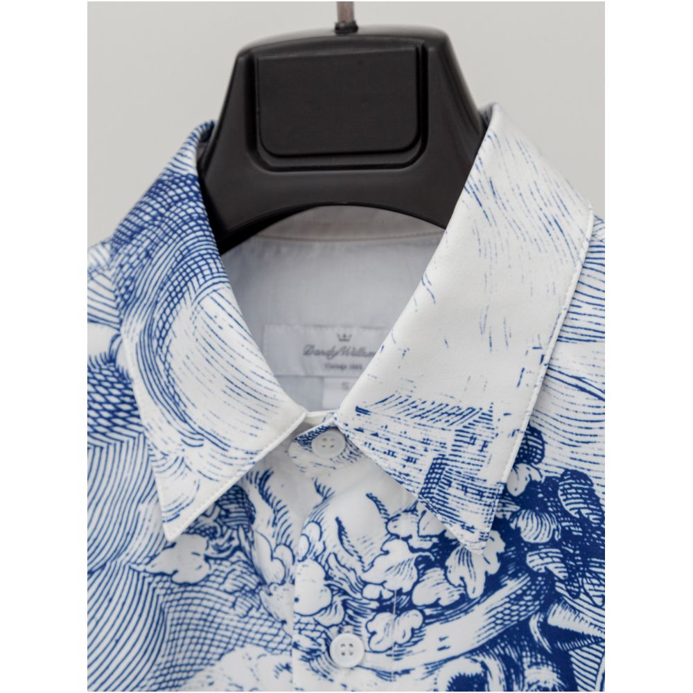 DYNE STUDIO Greek mythological print positioning print long sleeve loose shirt 8838 image 1