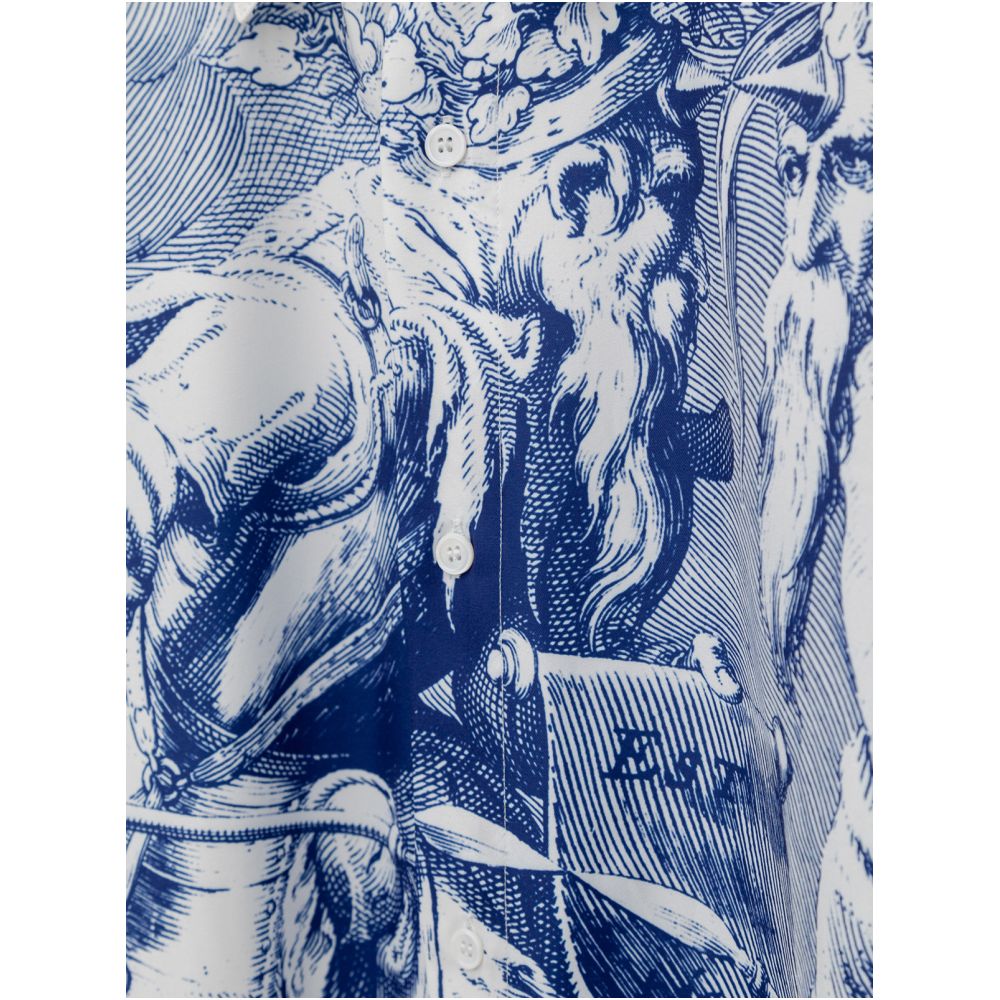 DYNE STUDIO Greek mythological print positioning print long sleeve loose shirt 8838 image 2